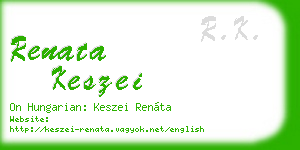 renata keszei business card